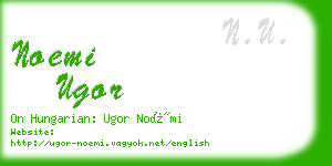 noemi ugor business card